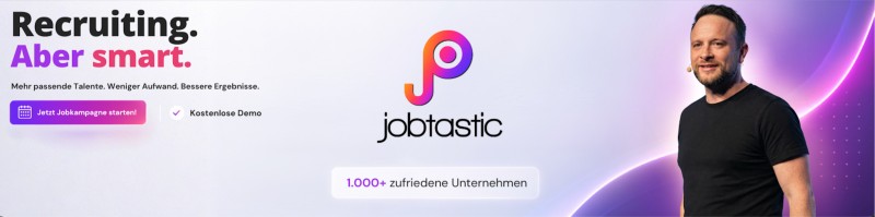 jobtastic — Recruiting. Aber smart.
